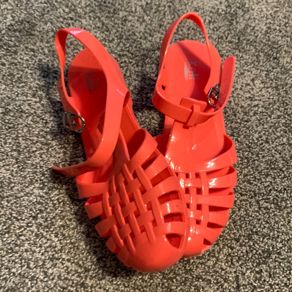 New plastic shoes